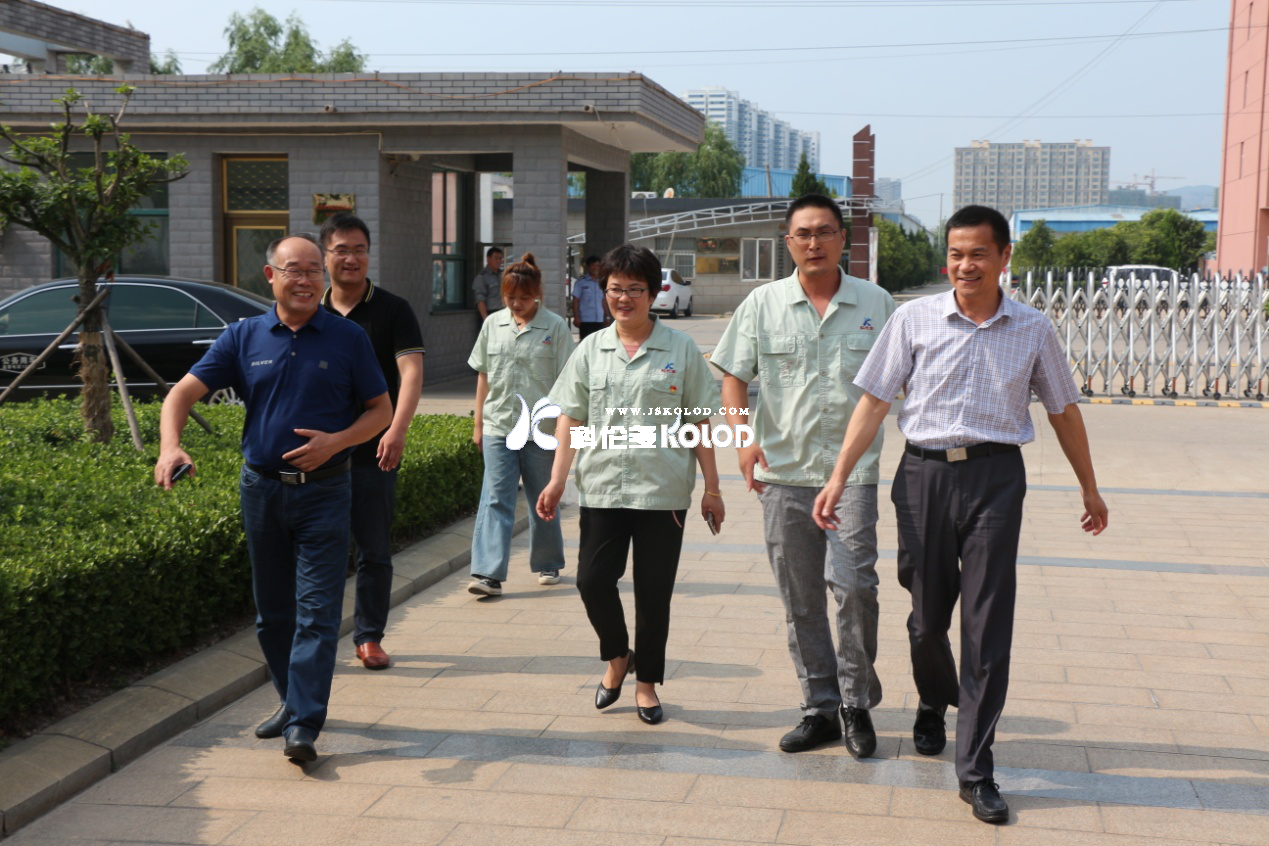 連云港市文明辦主任吳克典一行查驗科倫多公司省級文明單位創(chuàng  )建工作